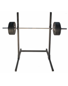 KRÄFT STEEL SQUAT STAND AND RAW BAR WITH ARMOR BLACK BUMPER PACKAGE