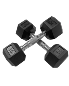 THROWDOWN Black HIIT Hex Dumbbell (Sold Individually)